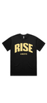 Black RISE ABOVE tee