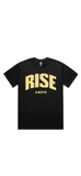 Black RISE ABOVE tee